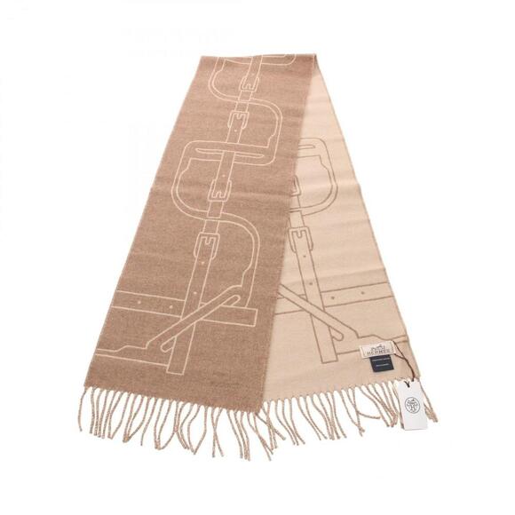 HERMES Brown Scarf - Picture 2 of 9